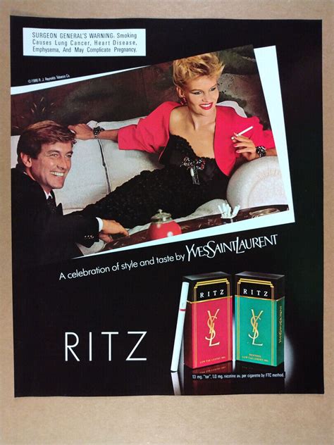 yves saint laurent cigarettes 1986.